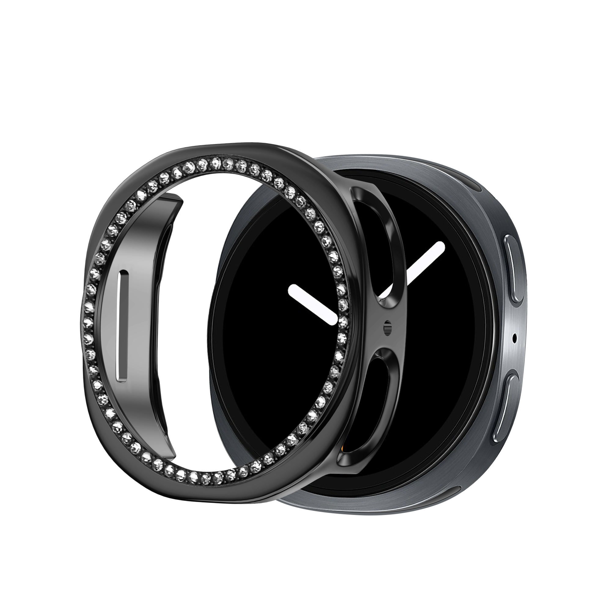 Bandz Coque PC Diamante Samsung Galaxy Watch 8 - 40mm (noir)