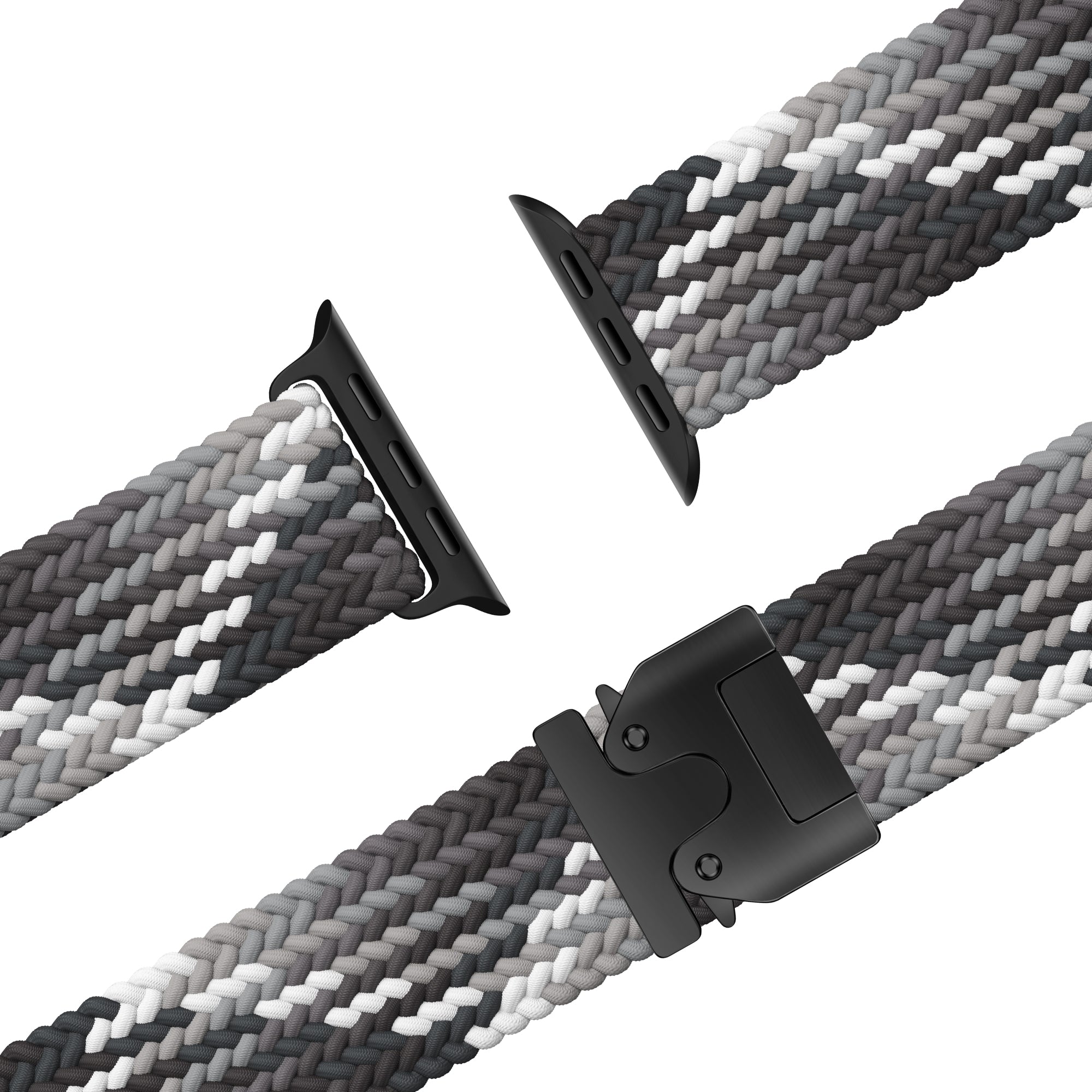 Bandz Apple Watch Braided Nylon Strap with P-Buckle (Slate)