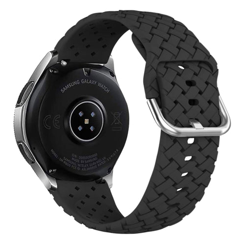 Bracelet silicone tressé Amazfit Bip U (Pro) (noir)