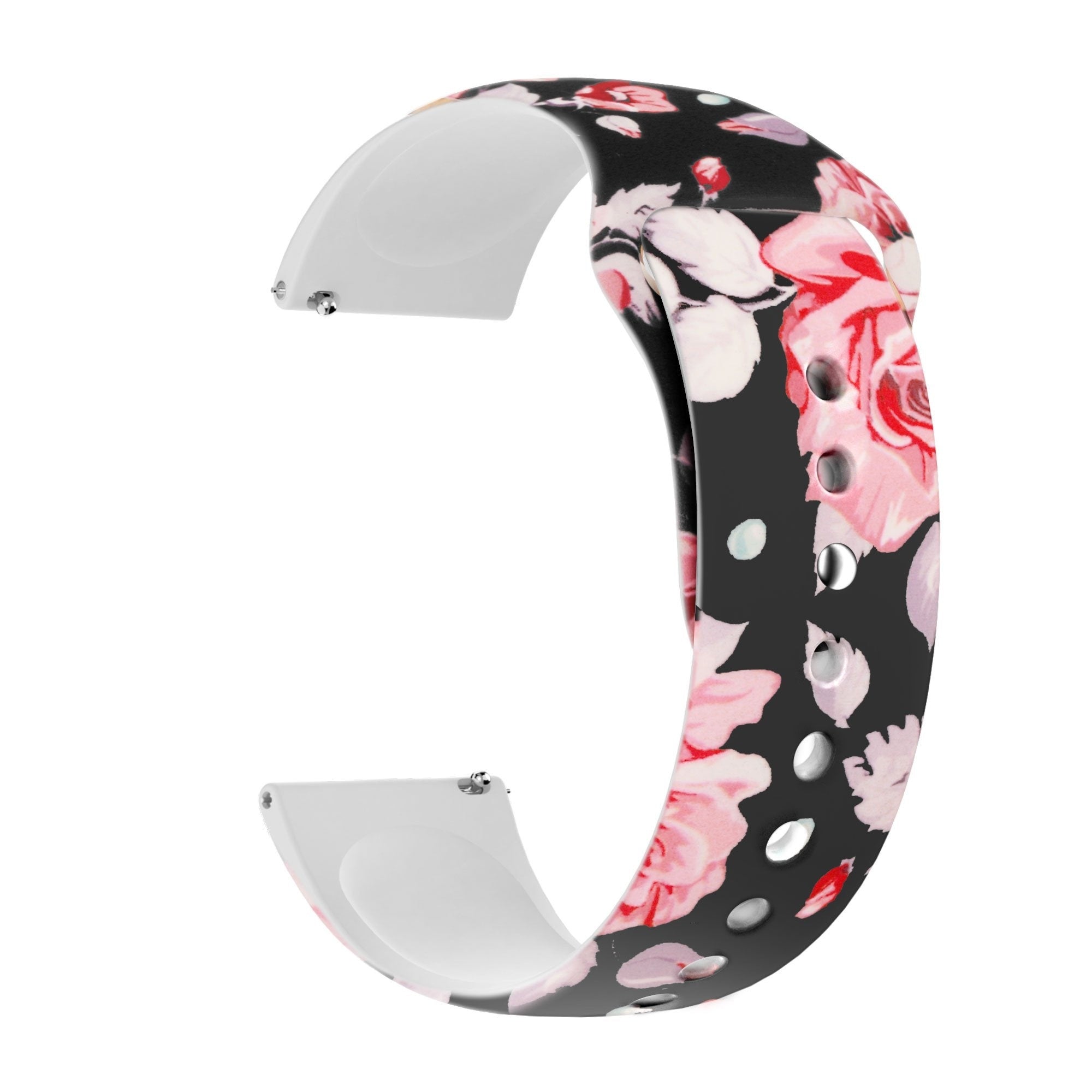 Bandz Coros Apex 42mm Silicone Strap 'Flowers'