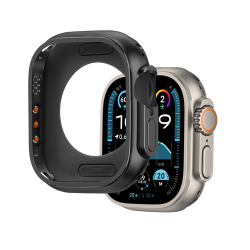 Bandz Coque métallique Apple Watch Ultra - 49mm (noir)