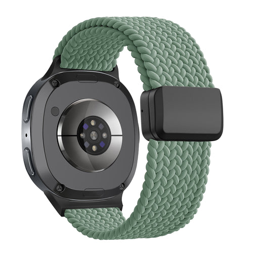 Bandz Bracelet tissé magnétique Samsung Galaxy Watch 8 - 44mm (vert sapin)
