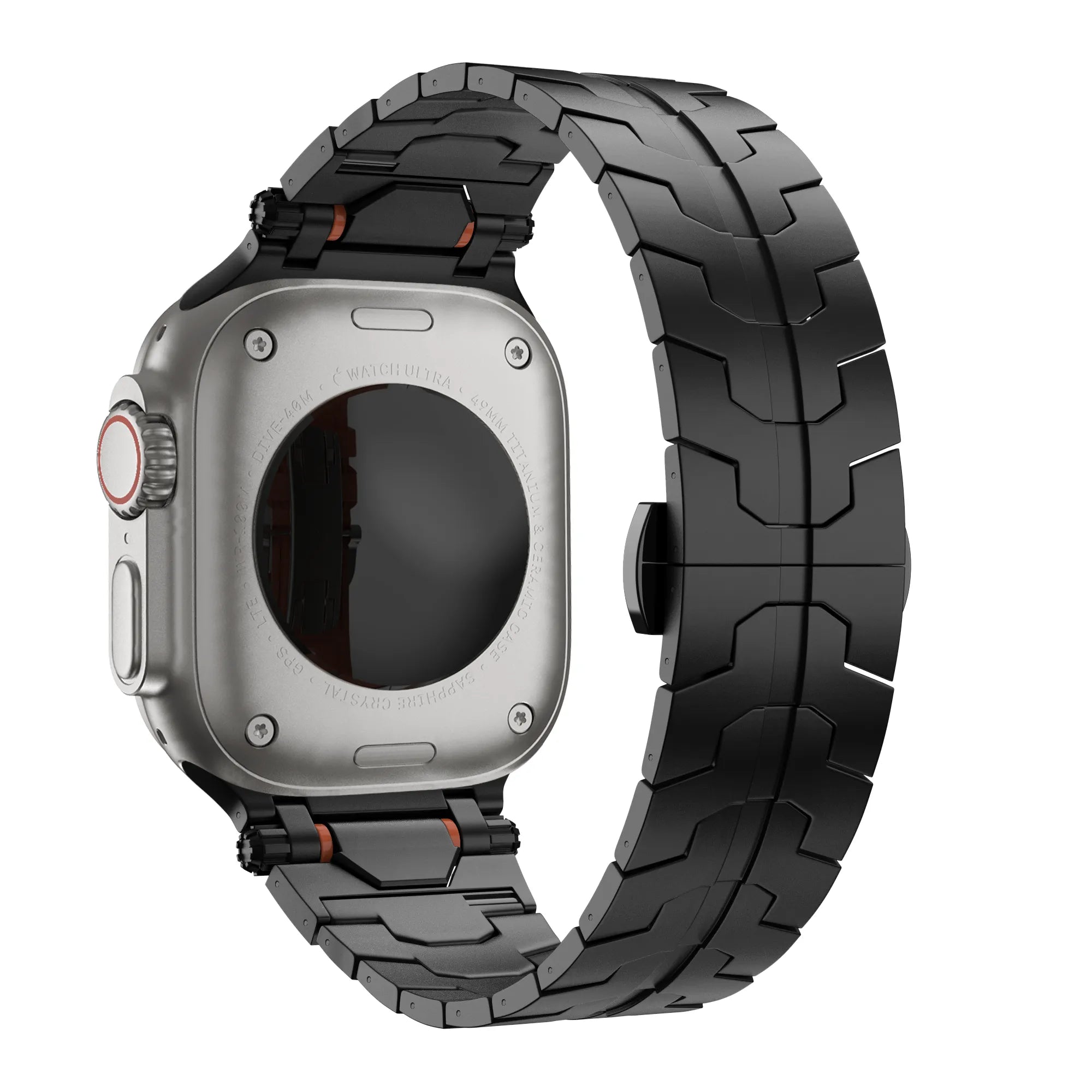 Bandz Bracelet acier granulé 'Deluxe' Apple Watch (noir)