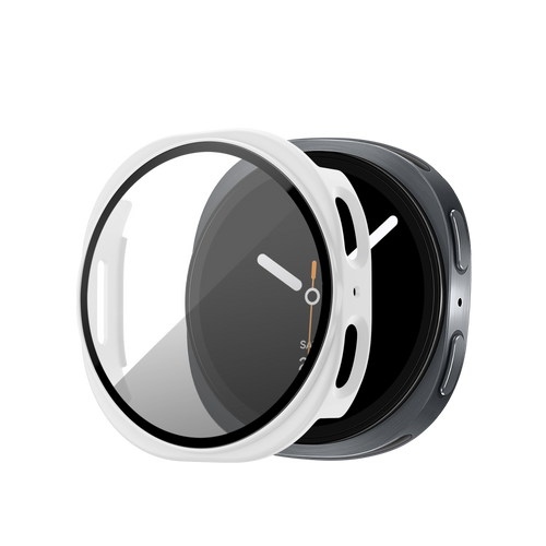Bandz Coque PC avec verre Samsung Galaxy Watch 8 - 40mm (blanc)