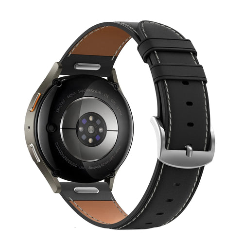 Bandz ICE Smart 3.0 Round 1.20 Leather Strap 'Easy fit' (Black)