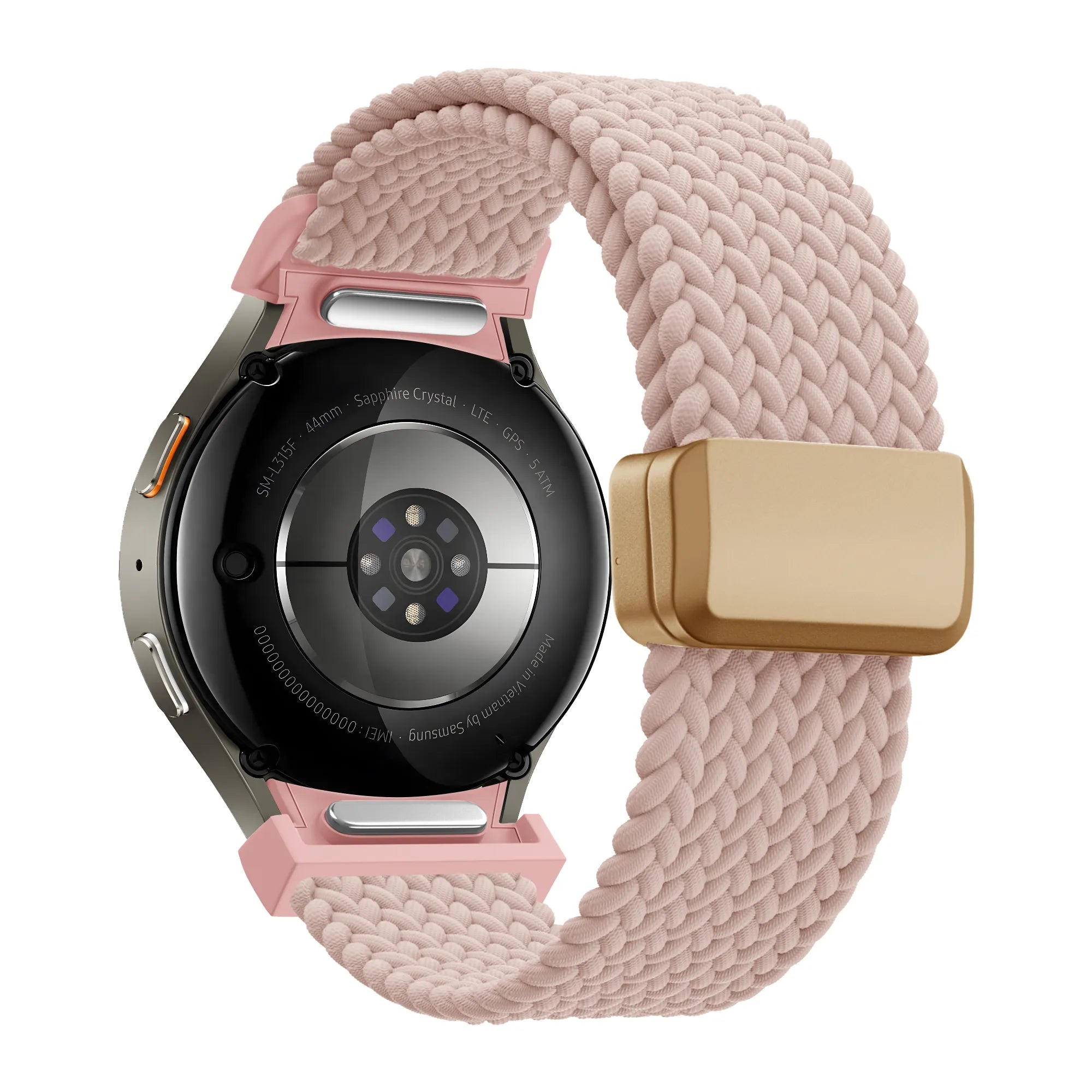 Bandz Bracelet trensé 'Easy Fit' Samsung Galaxy Watch 4 40mm (rose)