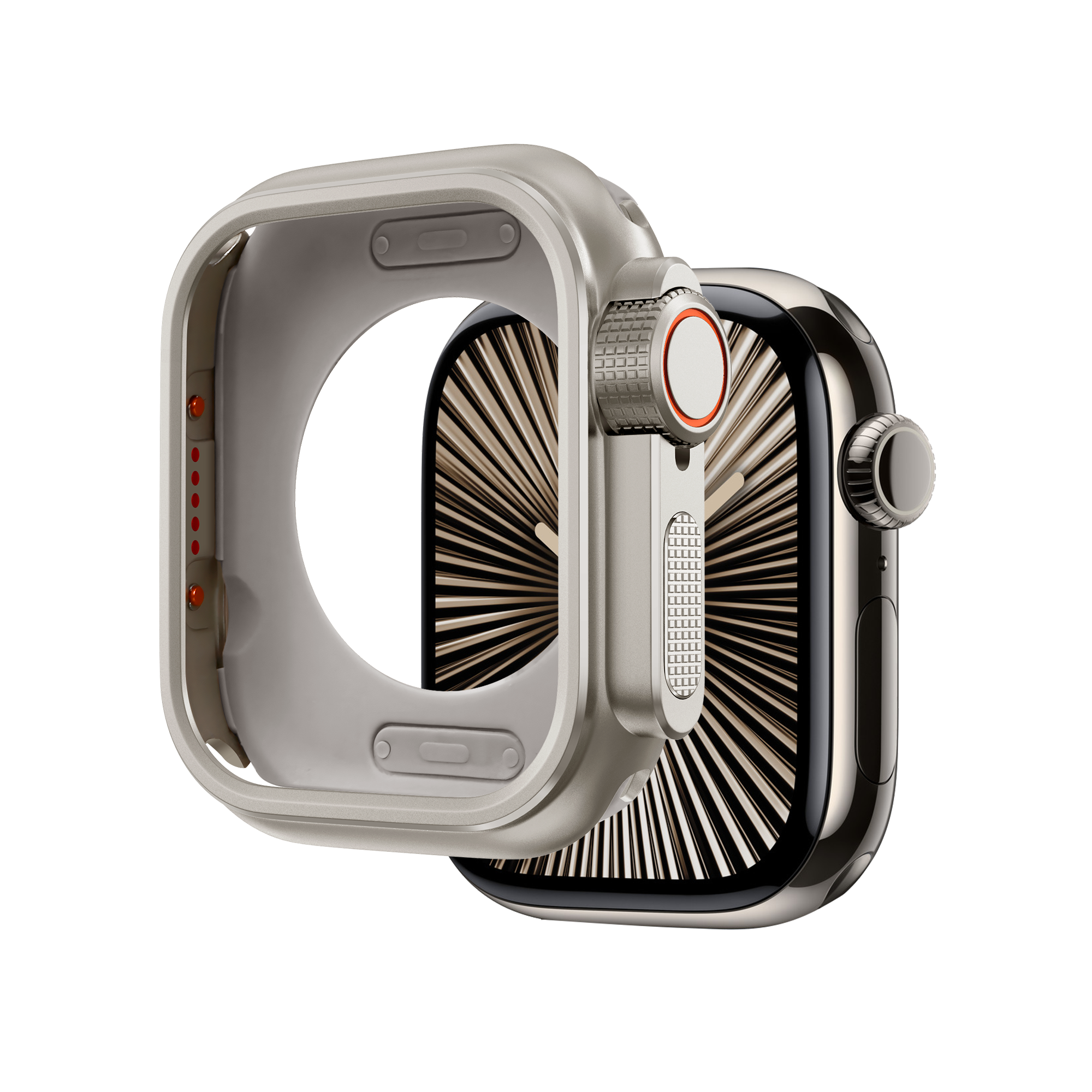 Bandz Coque acier Apple Watch 11 - 46mm (titane)