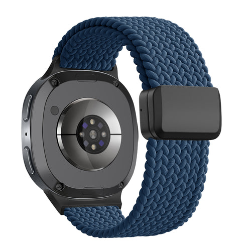 Bandz Bracelet tissé magnétique Samsung Galaxy Watch 8 Classic (bleu foncé)