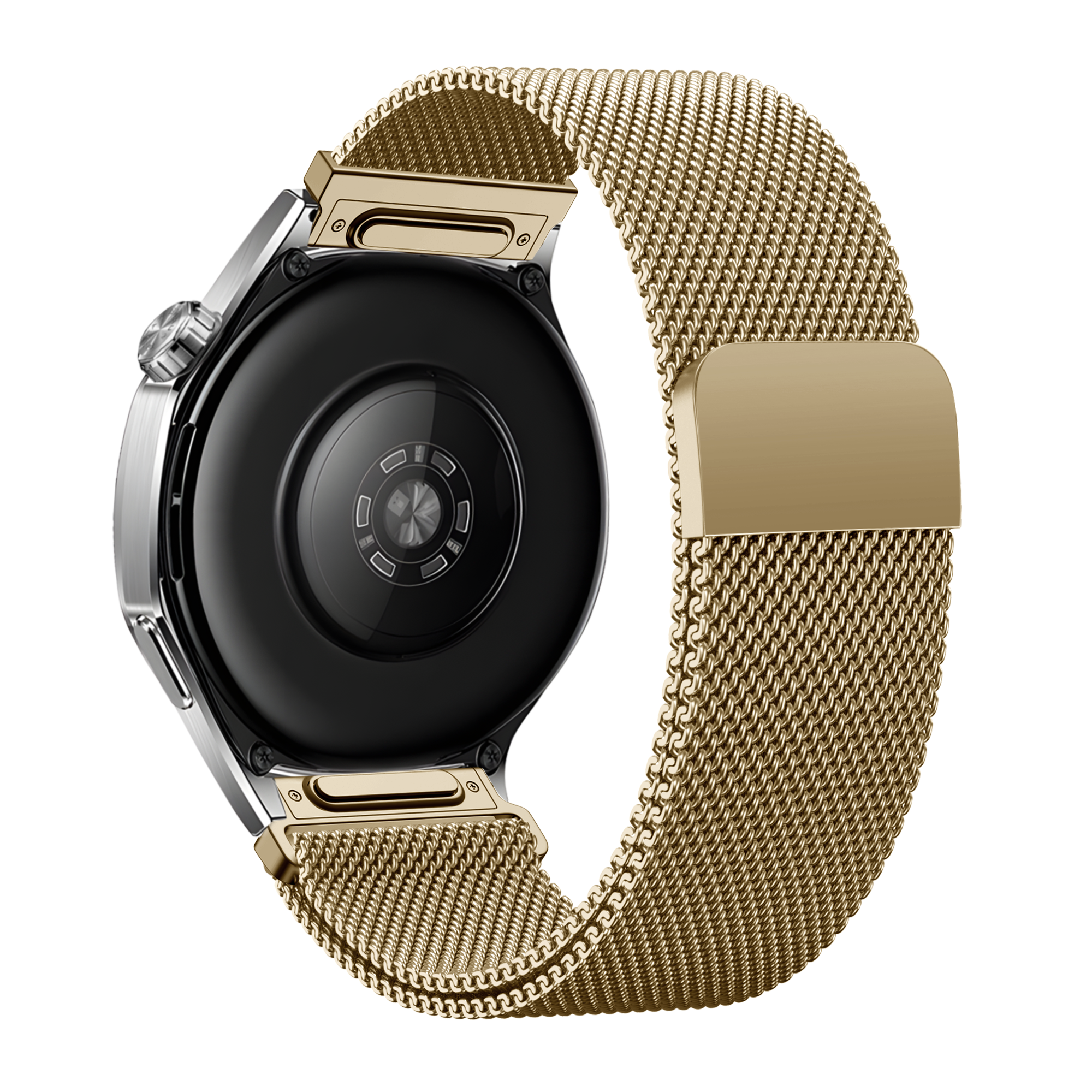 Bandz Amazfit Bip 3 (Pro) Milanese Strap 'Easy fit' (Gold)