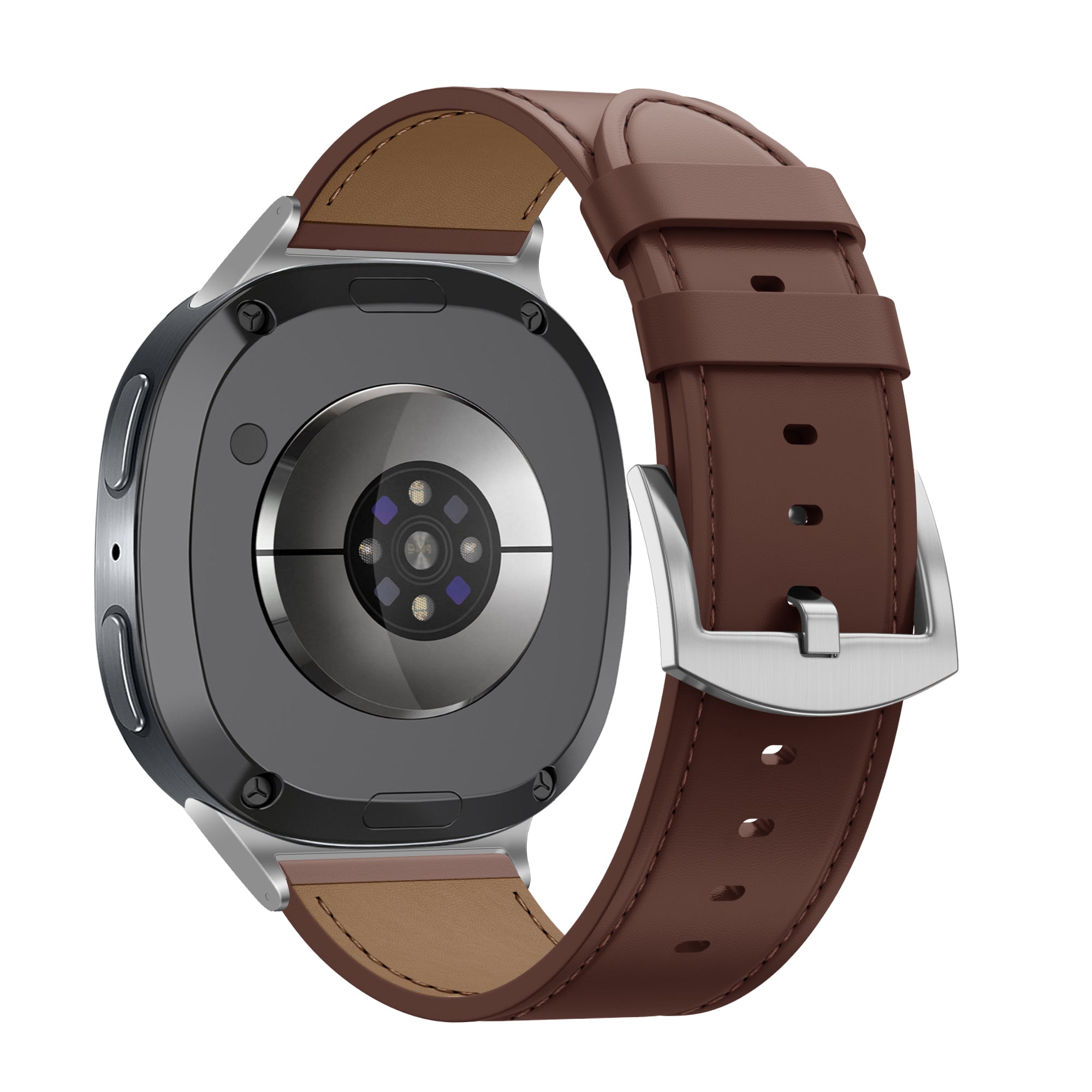 Bandz Samsung Galaxy Watch 8 - 44mm Leather Strap 'Classic' (Brown)