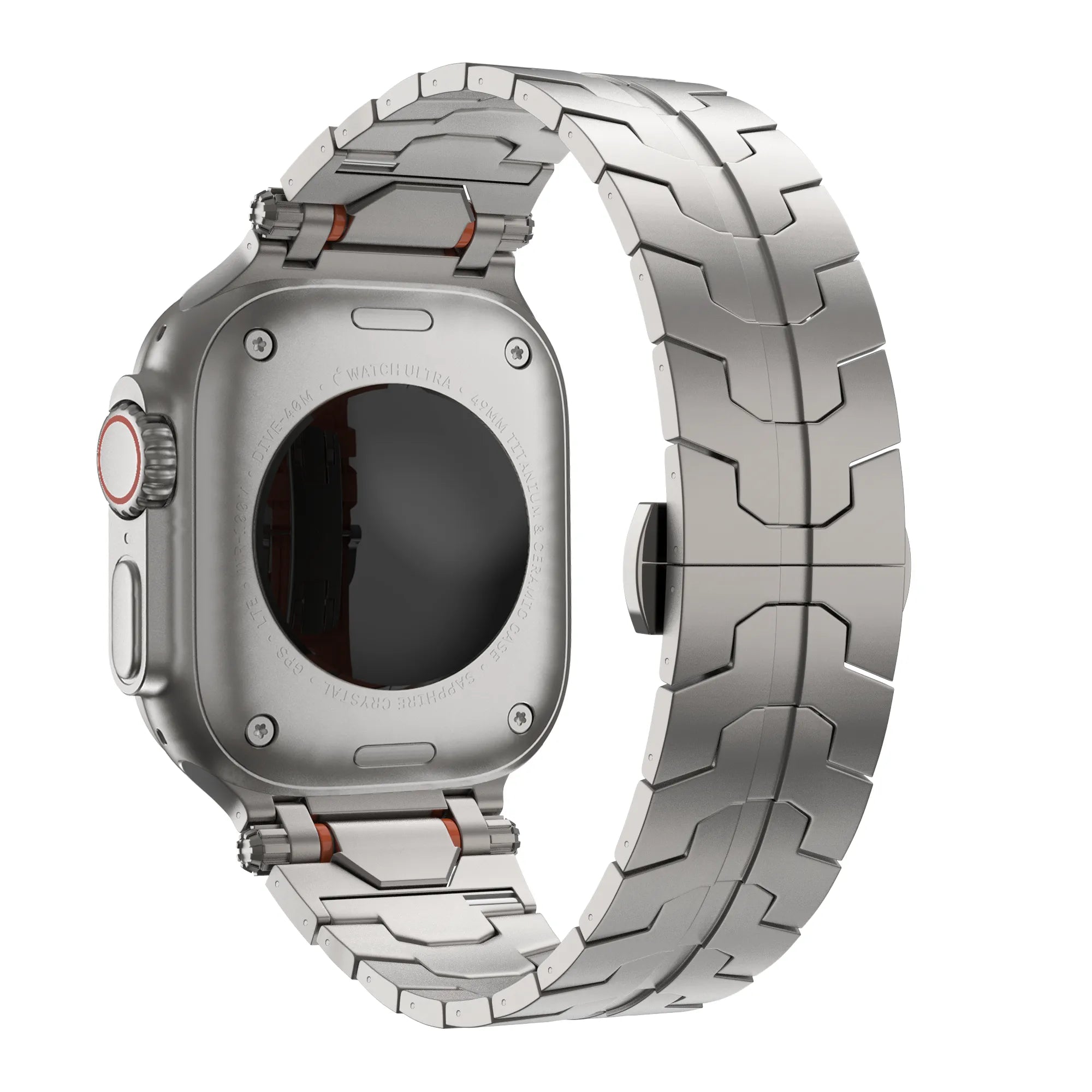 Bandz Bracelet acier granulé 'Deluxe' Apple Watch (titane)