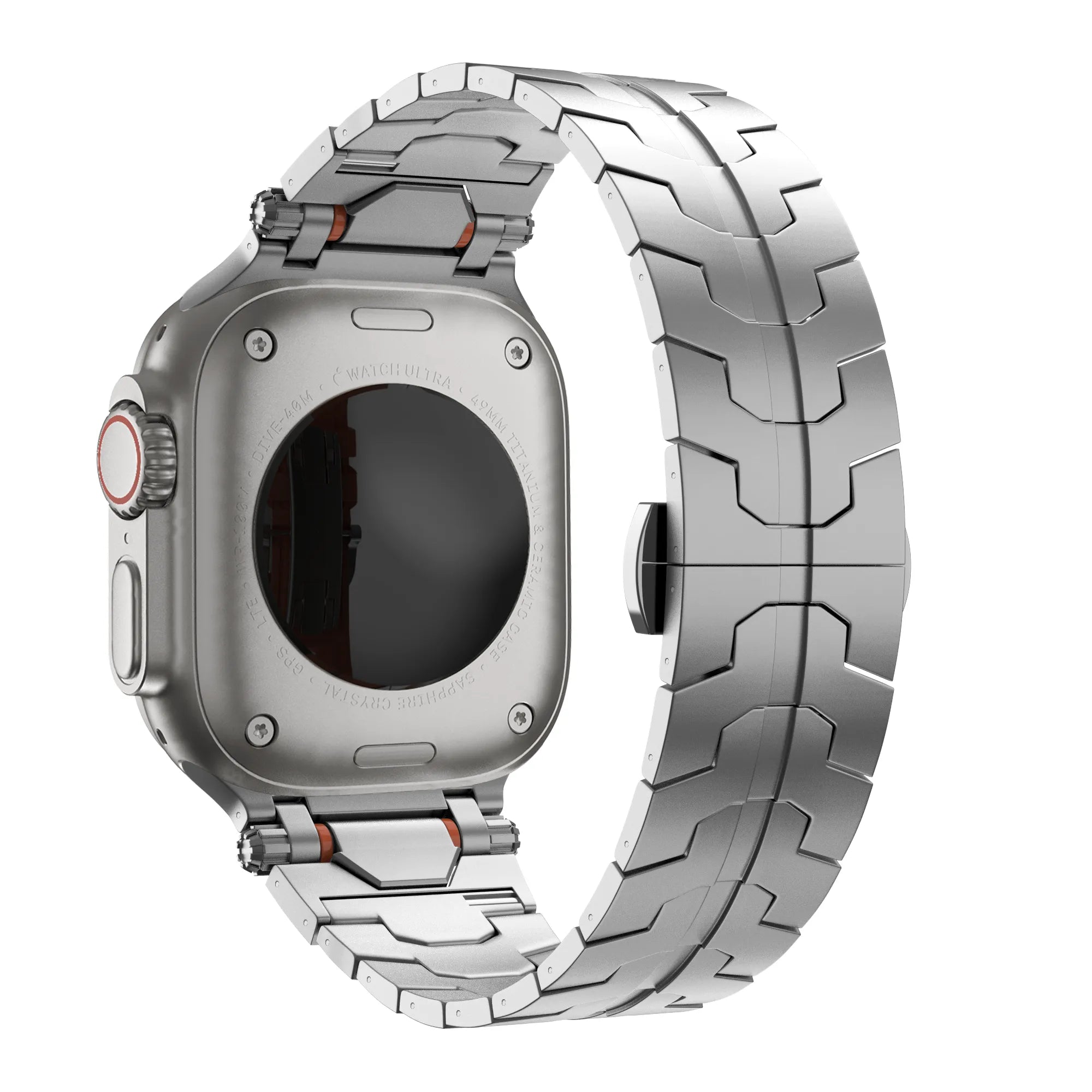 Bandz Bracelet acier granulé 'Deluxe' Apple Watch (argent)