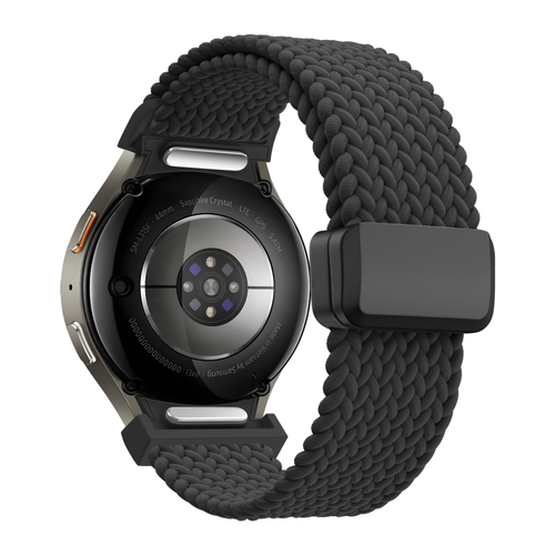 Bandz Samsung Galaxy Watch 6 - 40mm Braided Strap 'Easy Fit' (Black)