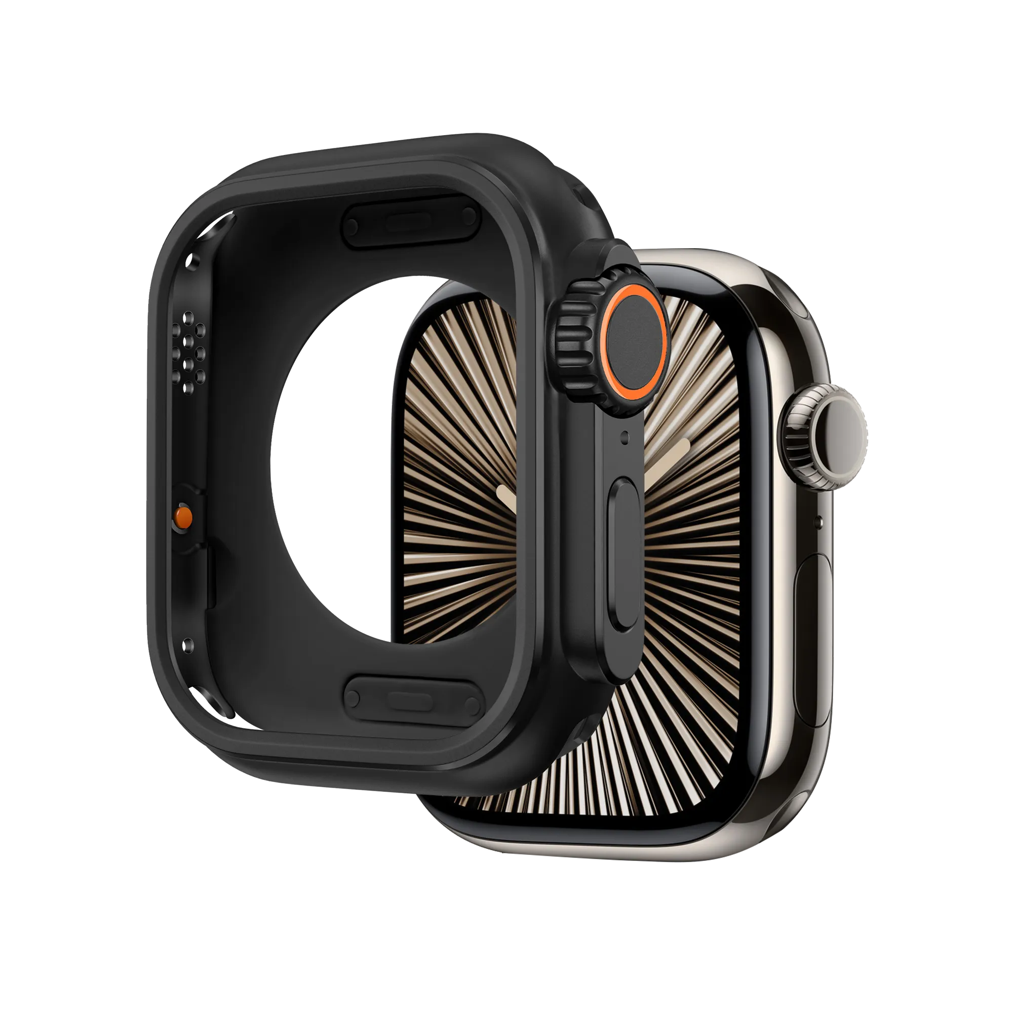 Bandz Coque métallique Apple Watch (noir)