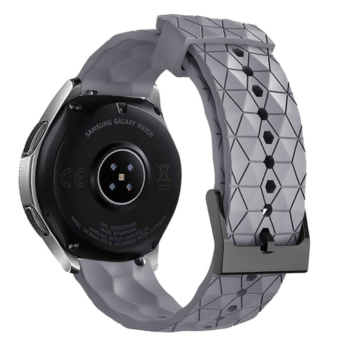 Bracelet silicone hexagone Huawei Watch 5 - 46mm (gris)