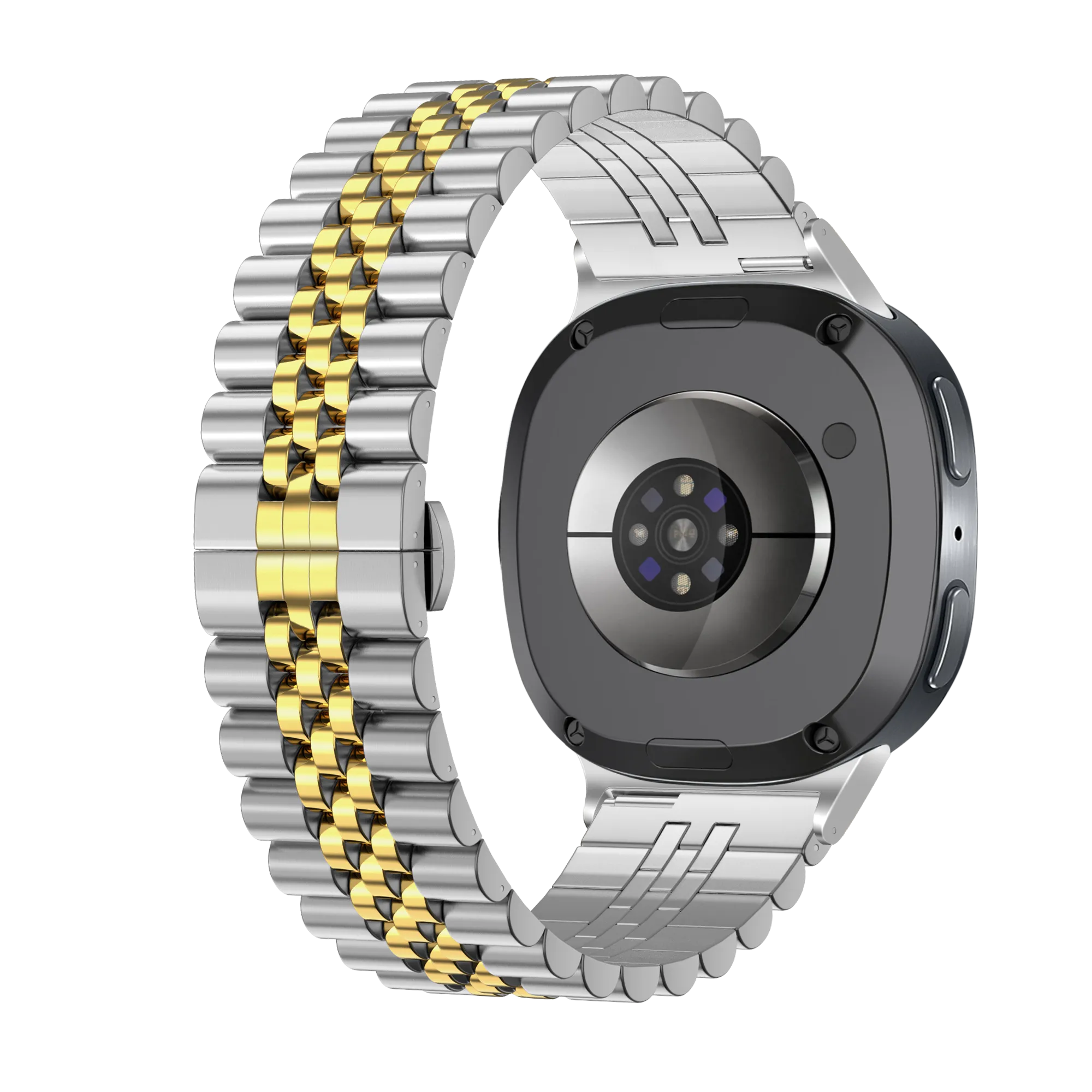 Bracelet acier Jubilee Samsung Galaxy Watch 8 - 44mm (argent/or)