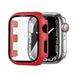 Coque rigide avec verre Apple Watch (rouge)