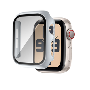 Bandz Coque PC avec verre Apple Watch 10/11 (argenté)