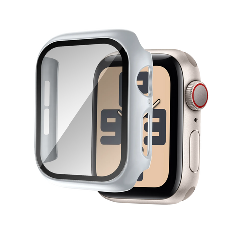 Bandz Coque PC avec verre Apple Watch 10/11 (argenté)