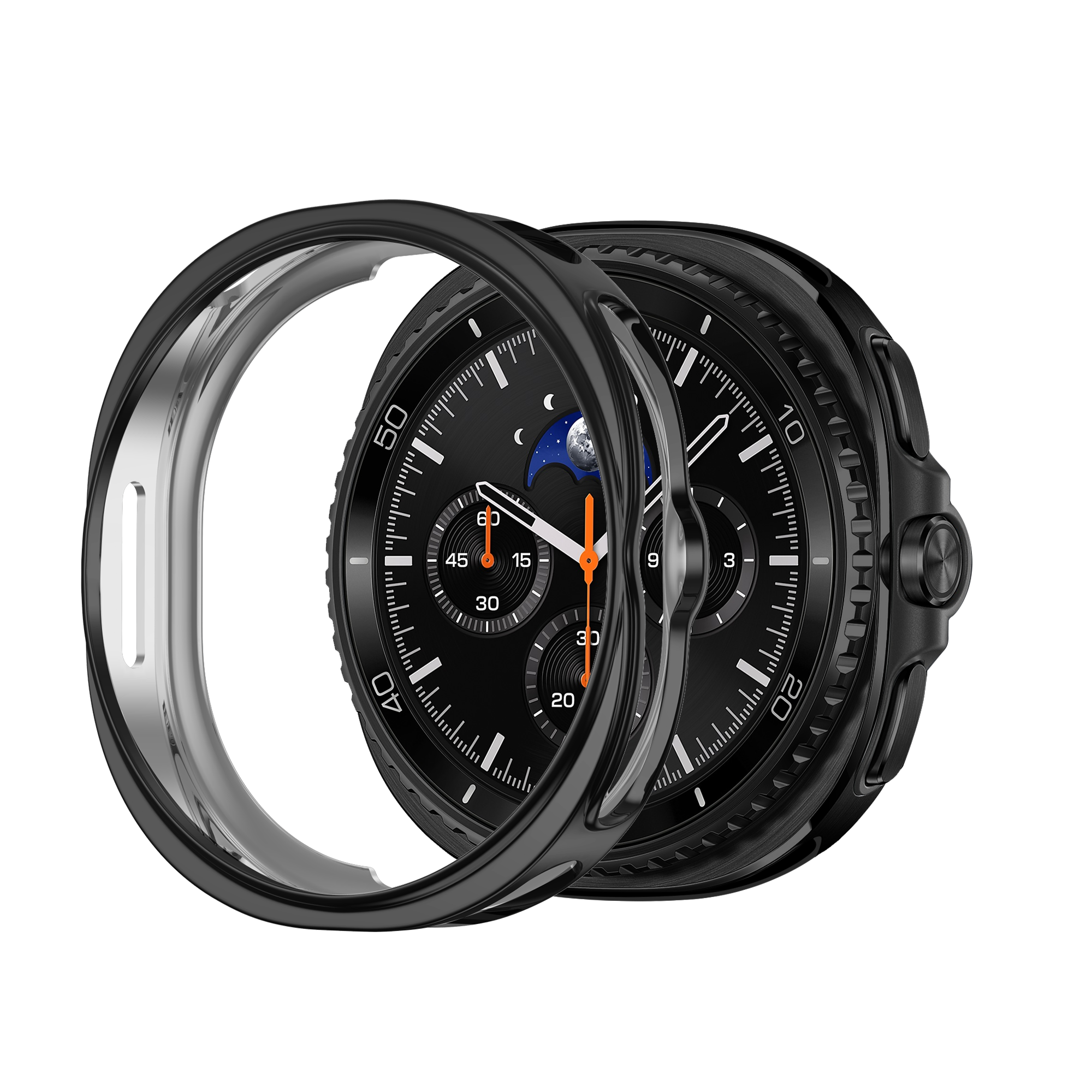 Bandz Coque TPU Samsung Galaxy Watch 8 Classic (noir)