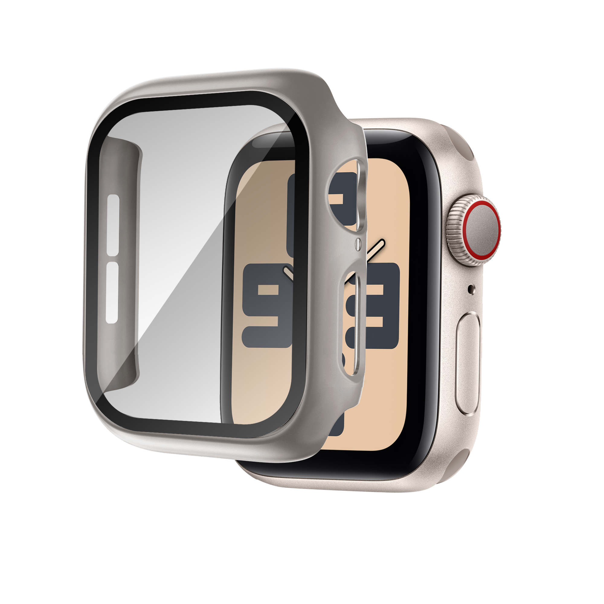 Bandz Coque PC avec verre Apple Watch 11 - 46mm (titane)