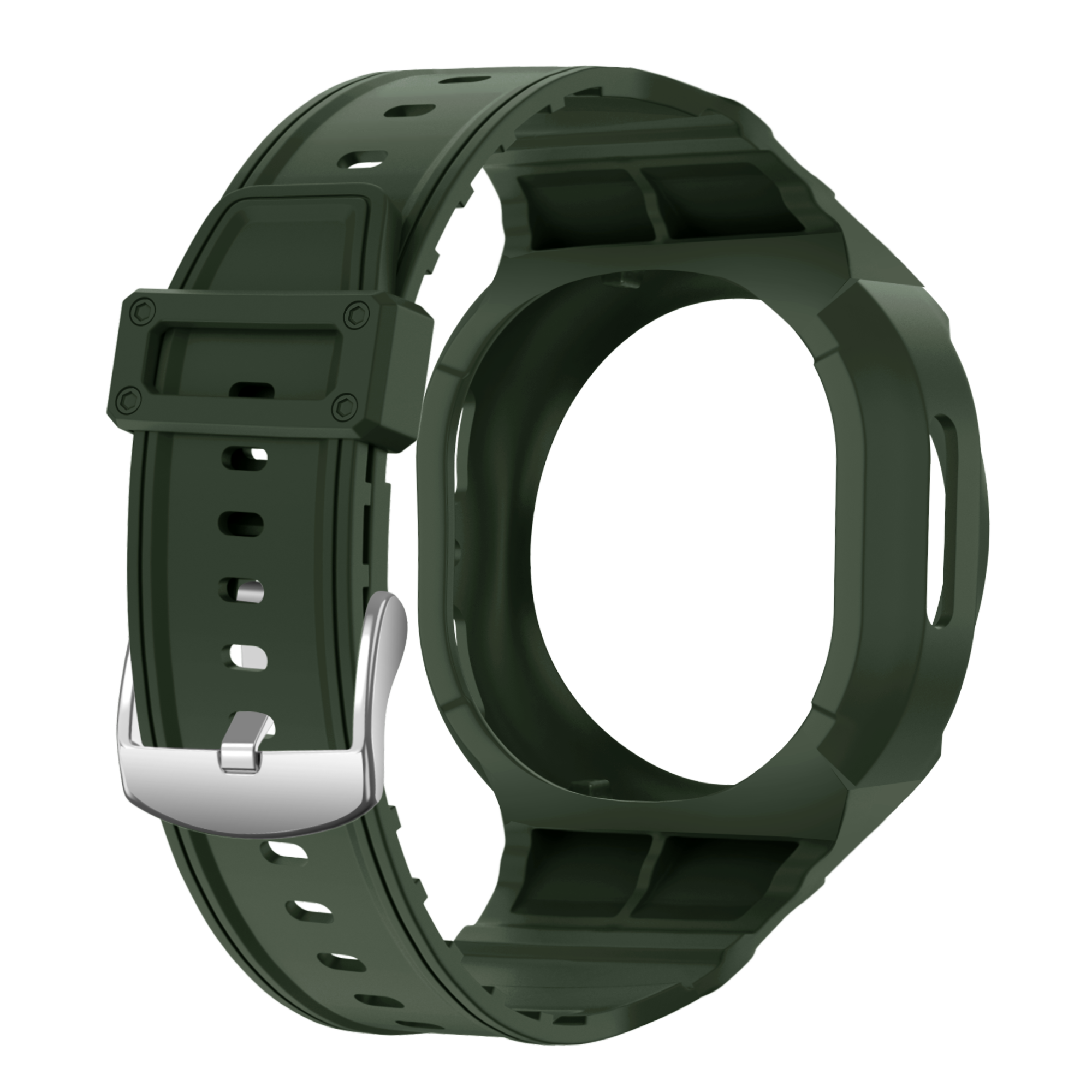 Samsung Galaxy Watch 8 - 44mm TPU Strap with Frame (Green)
