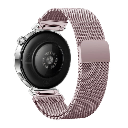 Bandz Huawei Watch GT 4 - 41mm Milanese Strap 'Easy fit' (Pink)