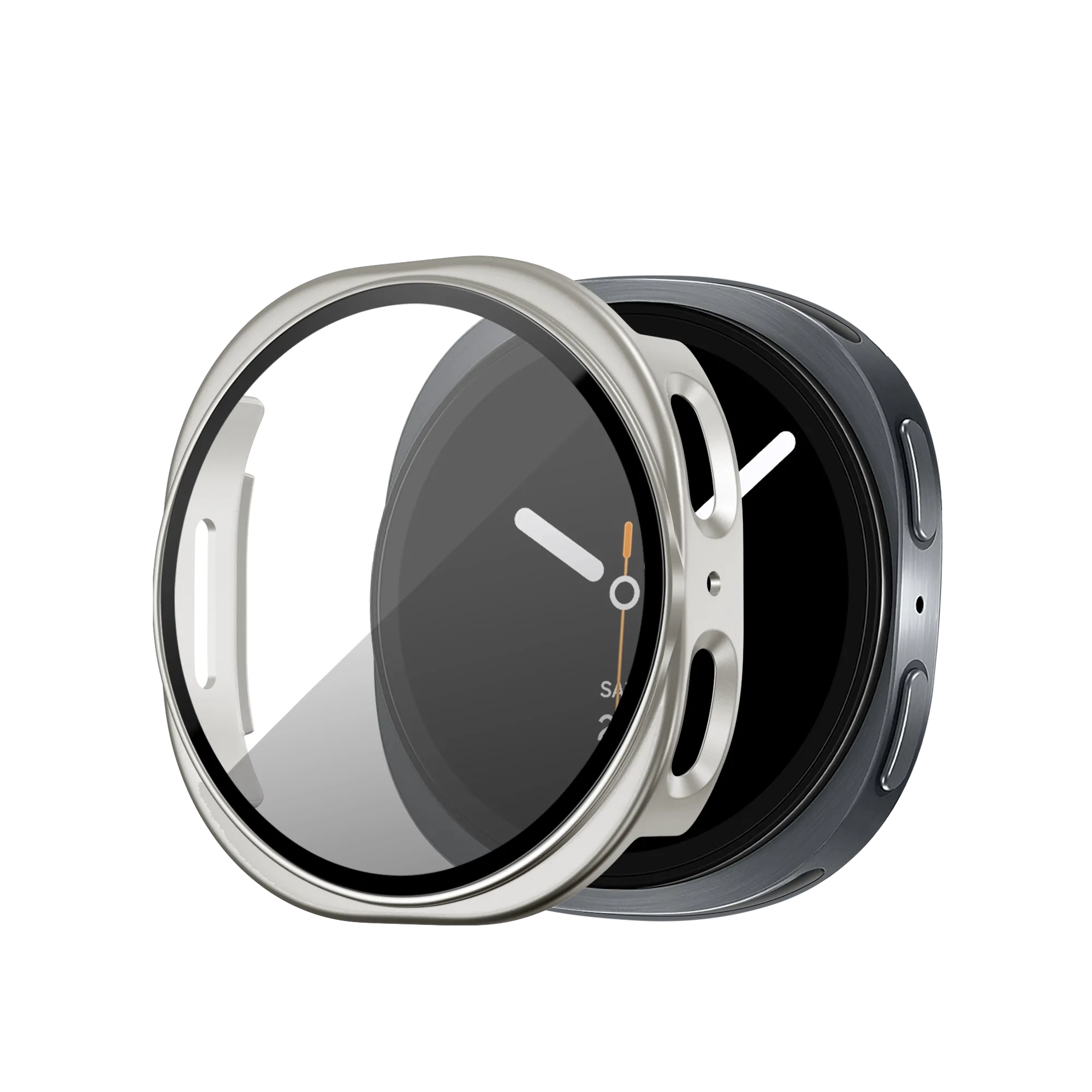 Bandz Coque PC avec verre Samsung Galaxy Watch 8 - 40mm (lumière stellaire)