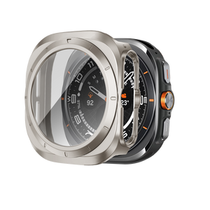 Bandz Samsung Galaxy Watch Ultra PC Case with Glass (Titanium)