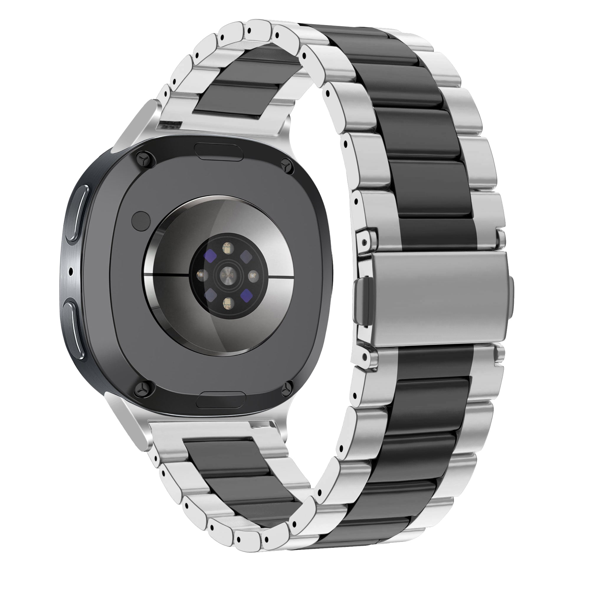 Bandz Samsung Galaxy Watch 8 - 40mm Steel Strap 'Classic' (Silver/Black)