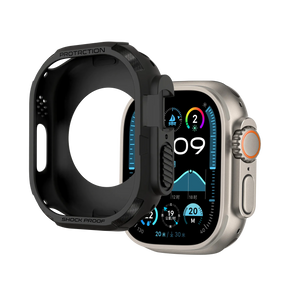Bandz Coque TPU robuste Apple Watch Ultra - 49mm (noir)