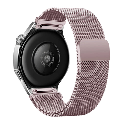 Bandz Huawei Watch GT 2 42mm Milanese Strap 'Easy fit' (Pink)