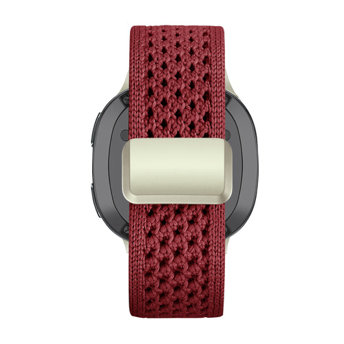 Bandz Bracelet nylon Vintage Samsung Galaxy Watch 8 - 44mm (bordeaux)