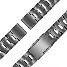 Bandz Bracelet á maillons en titane Garmin Instinct E - 45mm (gris)