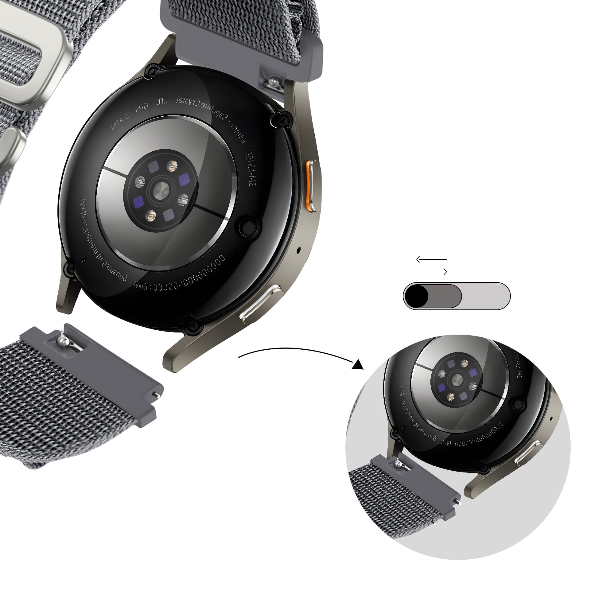 Bandz Xiaomi Watch S4 Alpine Nylon Strap (Grey)