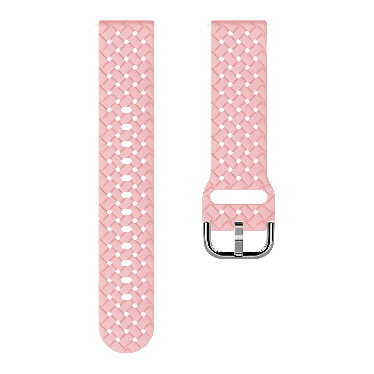 Bracelet silicone tressé Amazfit Active 2 (rose)