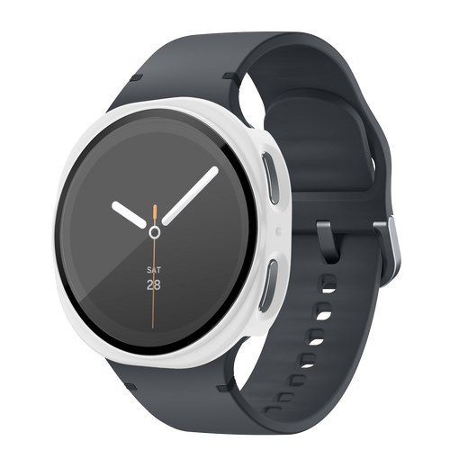 Bandz Coque PC avec verre Samsung Galaxy Watch 8 - 40mm (blanc)