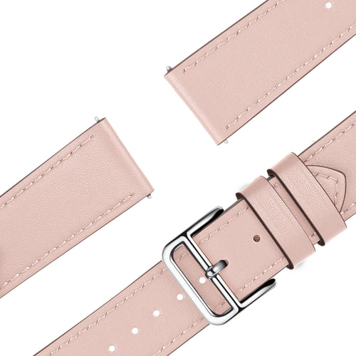 Bandz Bracelet cuir 'Deluxe' Pebble Round 2 - 20mm (rose)