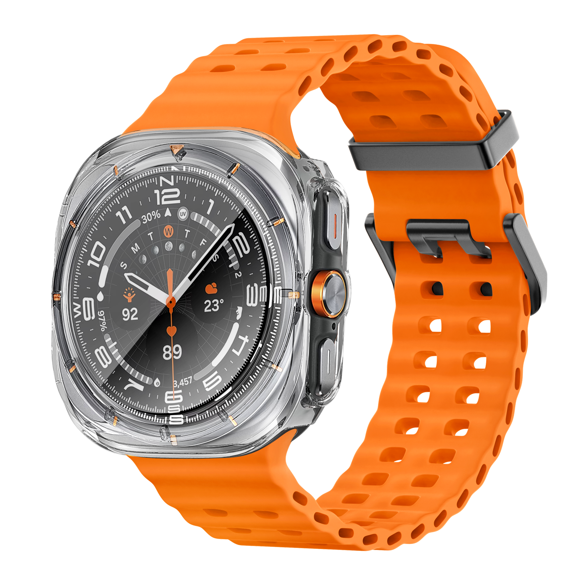 Bandz Coque PC avec verre Samsung Galaxy Watch Ultra (transparent)