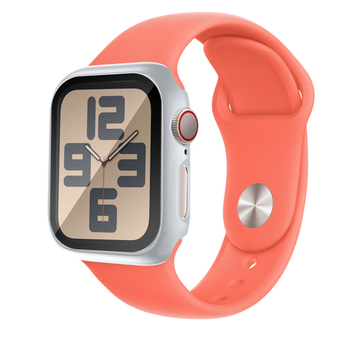 Bandz Coque PC avec verre Apple Watch 10/11 (argenté)