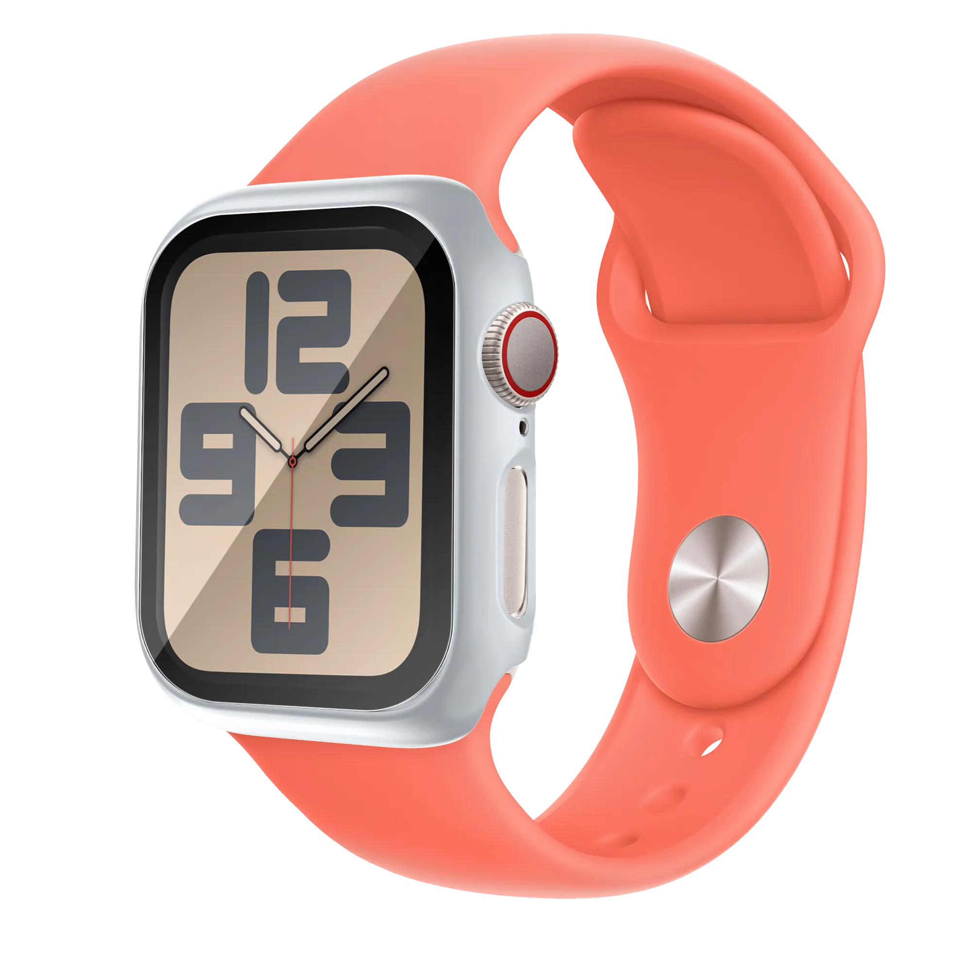 Bandz Coque PC avec verre Apple Watch 10/11 (argenté)