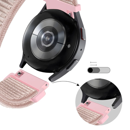Bandz Bracelet nylon à boucle Levowatch Tiny (or rose)