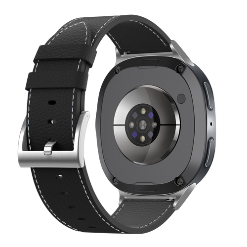 Samsung Galaxy Watch 8 Classic Leather Grain Strap (Black)