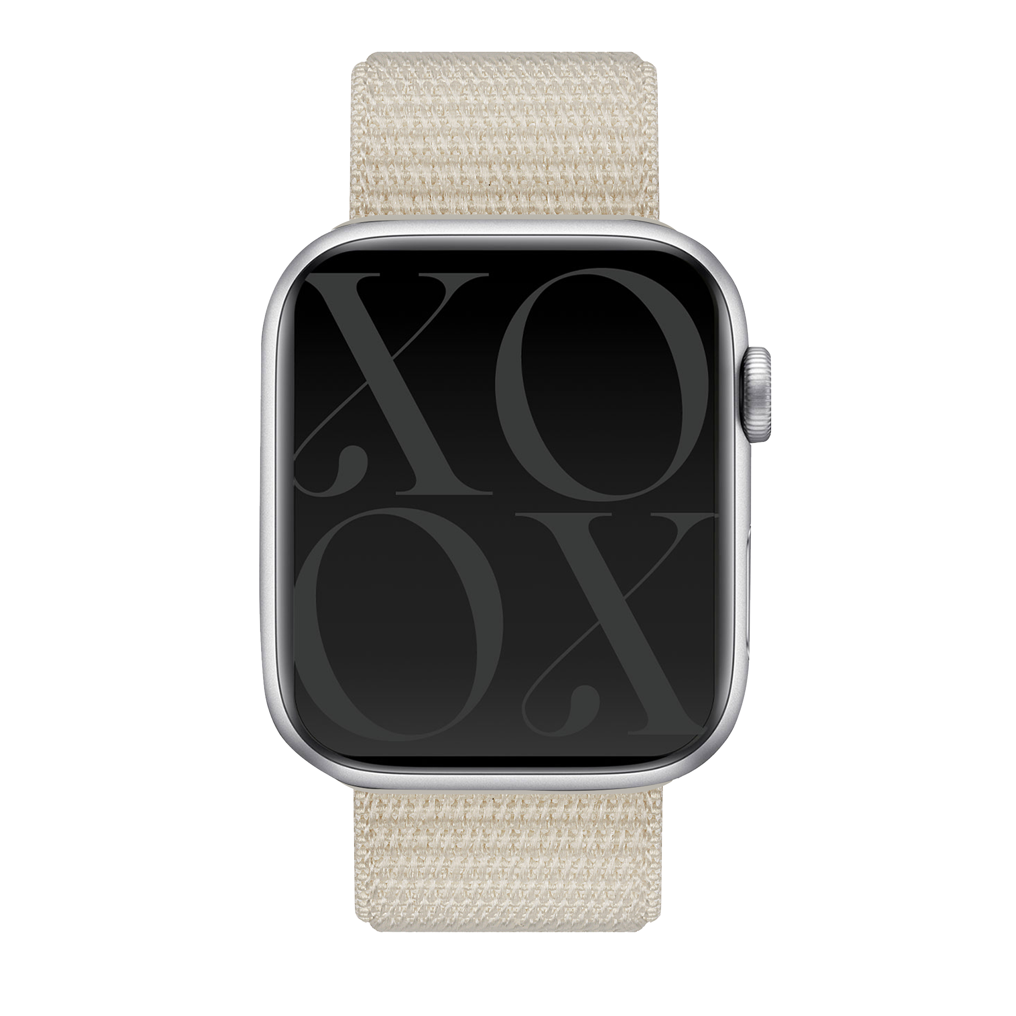 Bracelet nylon xoxo Wildhearts Apple Watch (lumière stellaire)