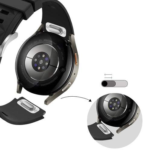 Bandz Bracelet silicone 'Easy Fit' OnePlus Watch 3 - 43mm (noir)