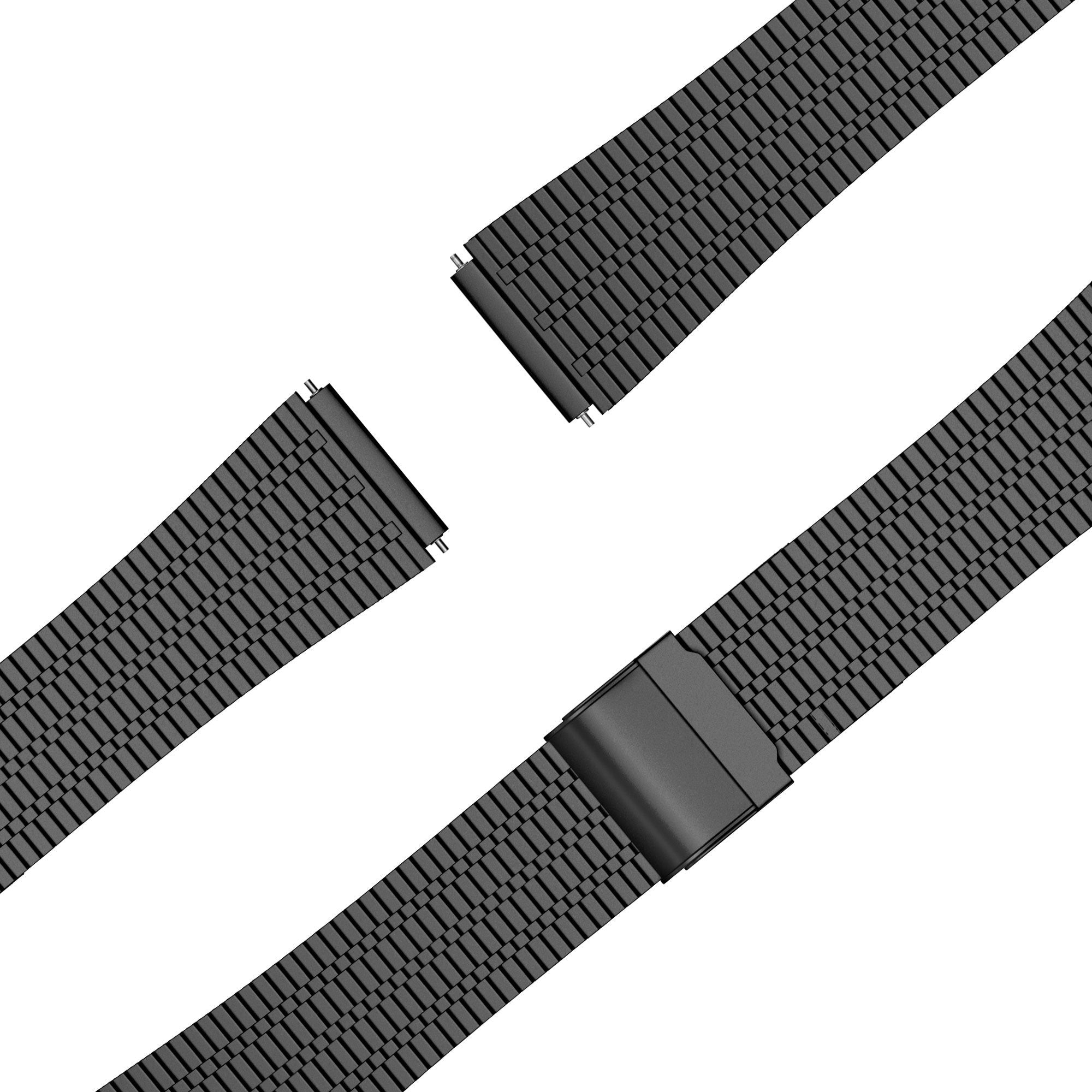 Bandz Bracelet acier réglable Garmin Forerunner 255 (noir)