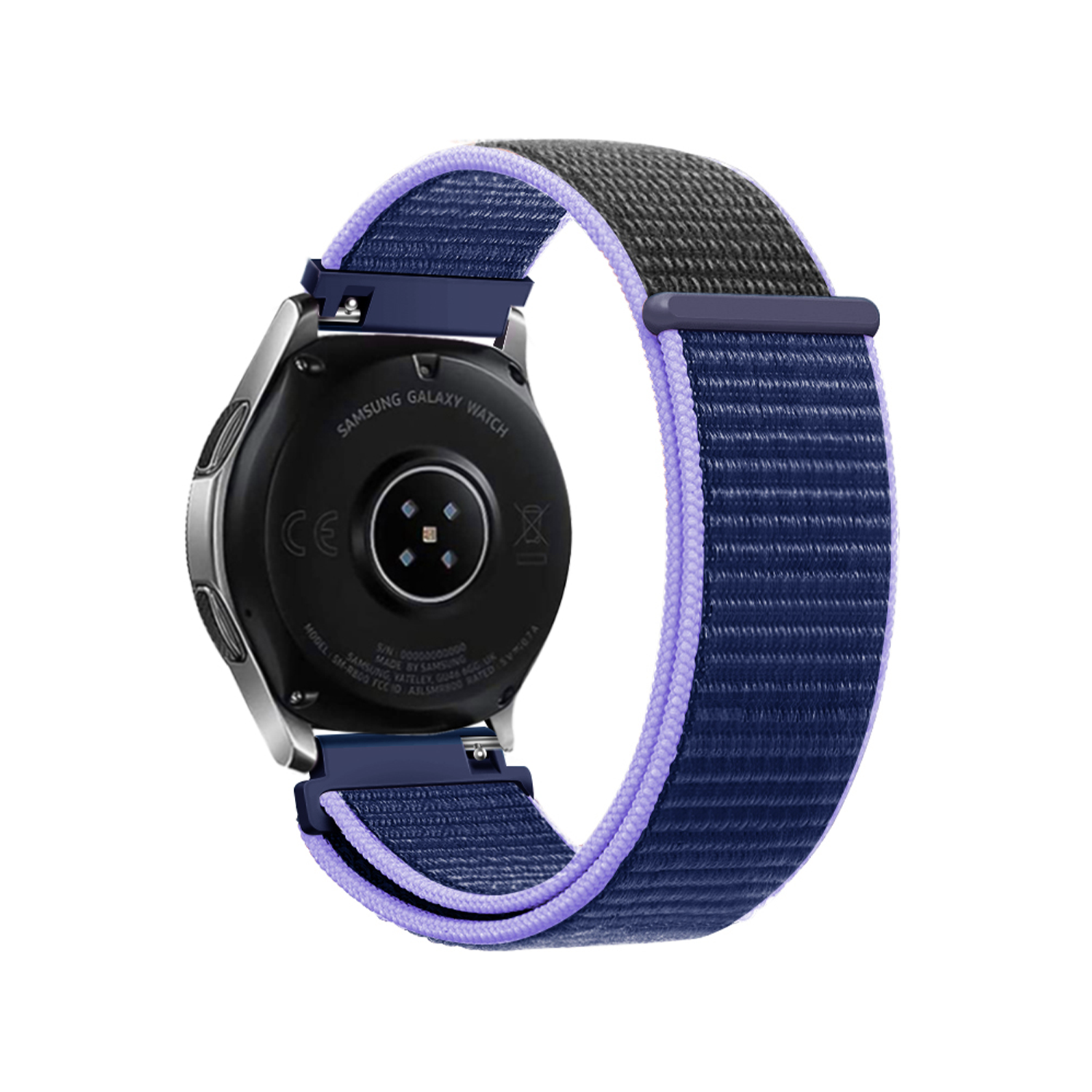 Bracelet nylon Garmin Vivoactive 4 (bleu/noir)