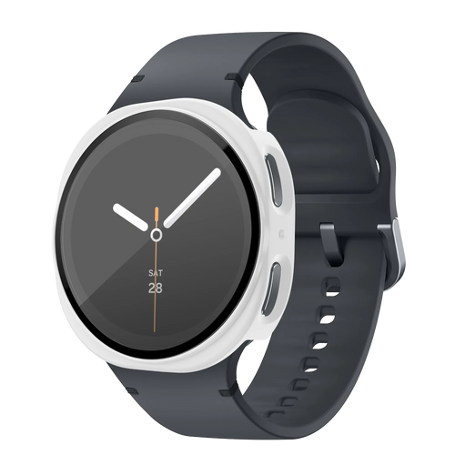Bandz Samsung Galaxy Watch 8 - 44mm PC Cover with Glass (White)