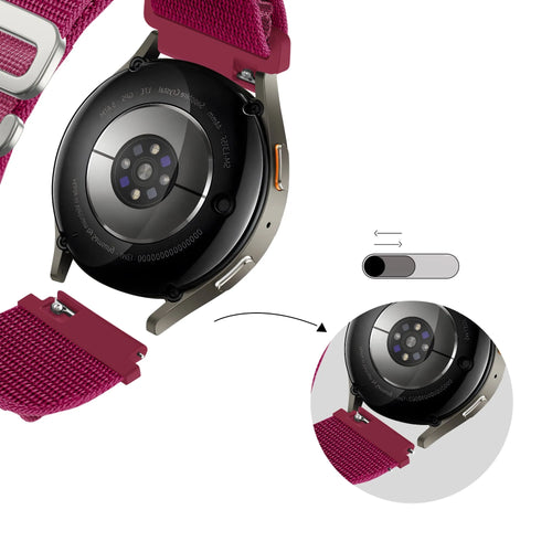 Bandz Bracelet nylon Alpine Xiaomi Amazfit Bip (rose-rouge)