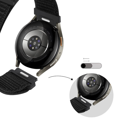 Bandz ICE Smart SQ 2.0 Square 1.70 Nylon Strap 'Easy fit' (Black)